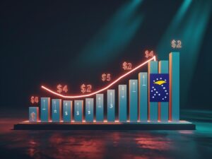 “Como investir com pouco dinheiro, gráfico de barras mostrando crescimento de investimento”
