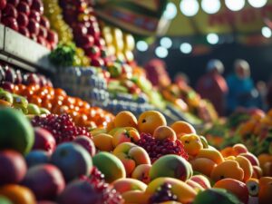 Frutas da estação para economizar no supermercado.