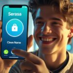 Jovem sorridente usando celular para consultar e limpar nome no Serasa gratuitamente em 2025