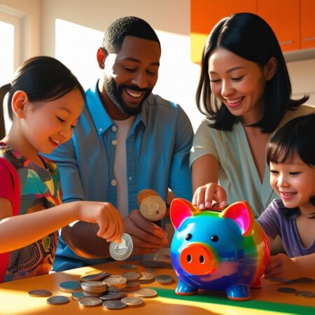 Como ensinar educação financeira para os filhos desde cedo.