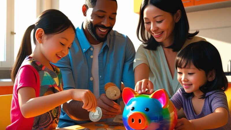Como ensinar educação financeira para os filhos desde cedo.