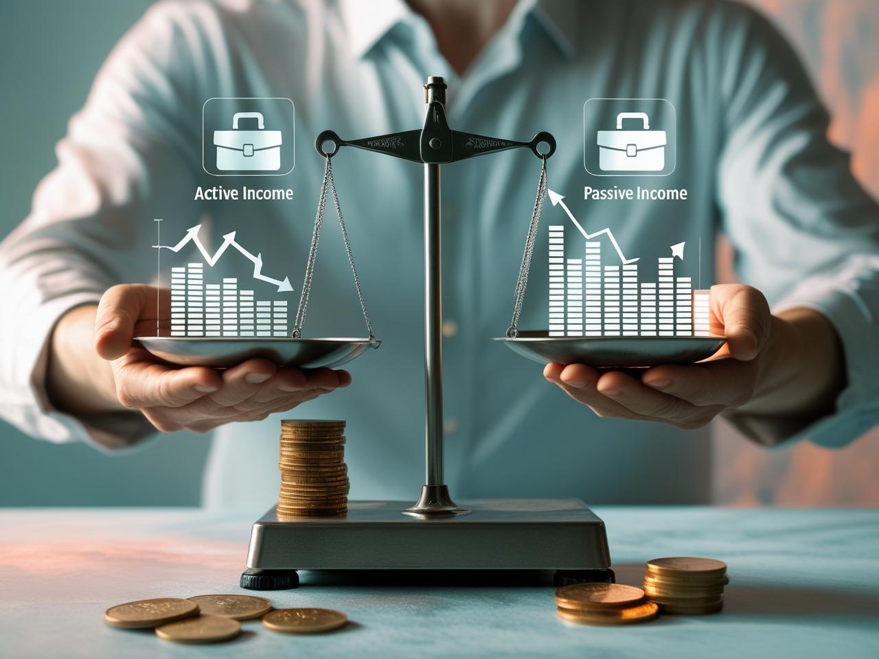 A diferença entre renda ativa e renda passiva e como equilibrar as duas.