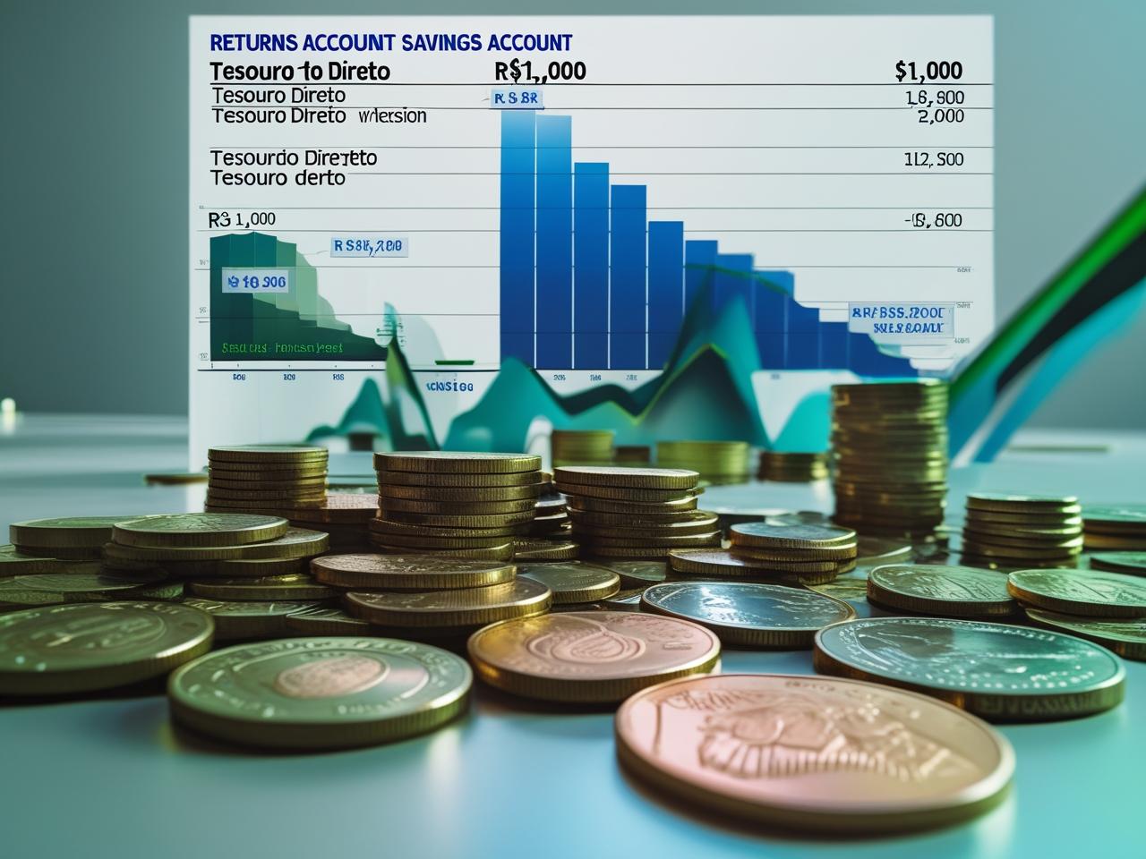 Quanto rende R$1000 no Tesouro Direto em 2025